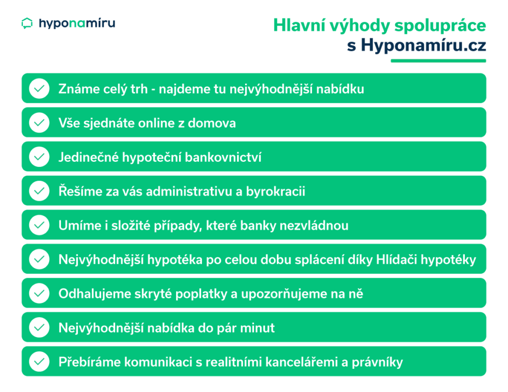 Výhody sjednání hypotéky u hyponamiru.cz
